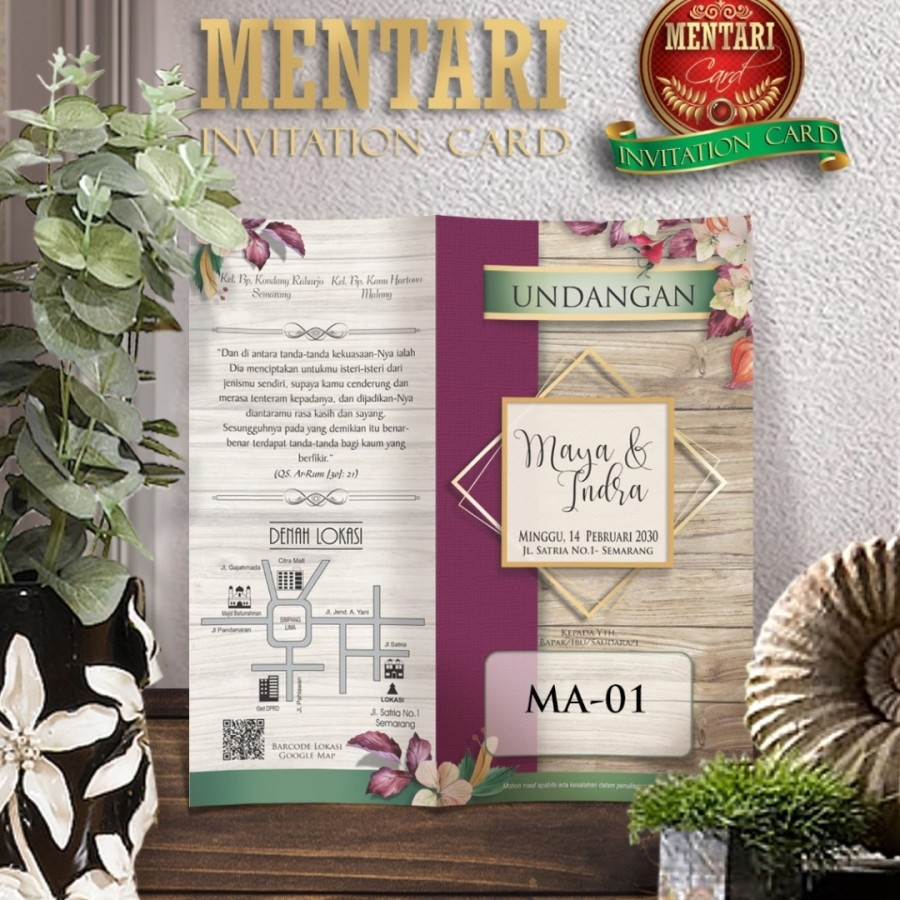 

Undangan pernikahan mentari