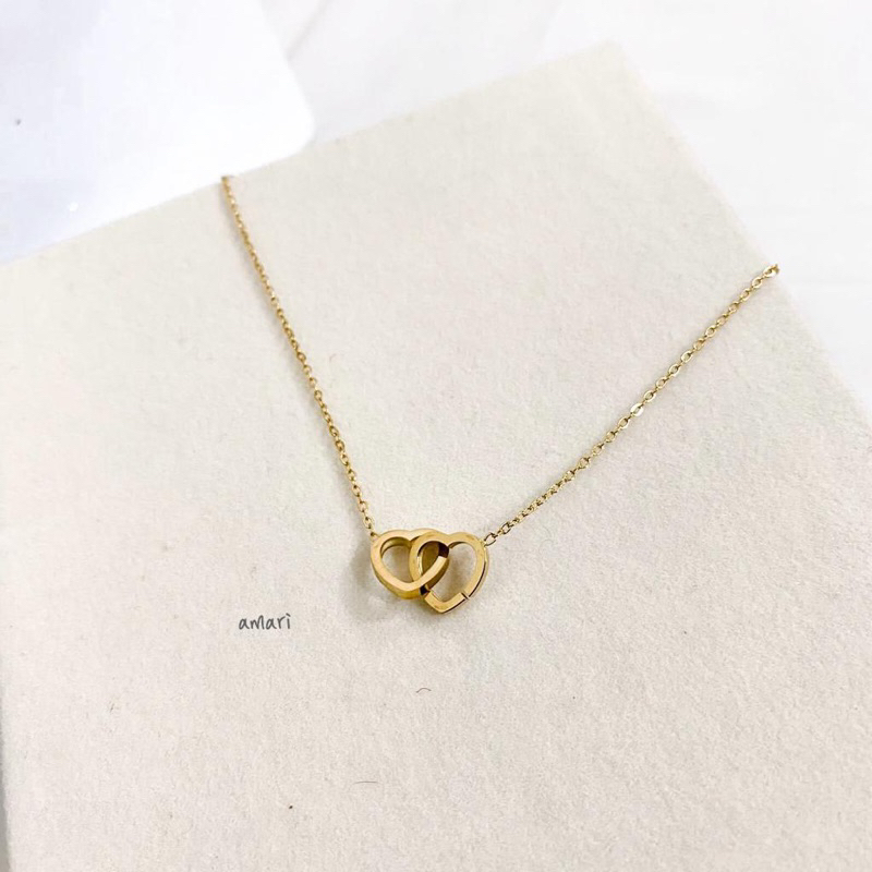 Yuri Neclace /kalung simple / Kalung unik/ Kalung titanium/ kalung anti karat/ kalung korea/ aksesor