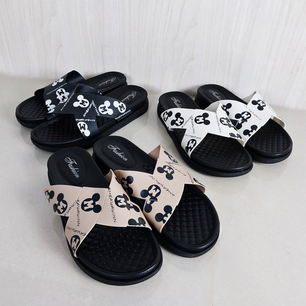 AND / COD / Sandal Slip On Wanita / Sandal Slop Wanita Import / Sandal Wanita Fashion Korea / Sandal Wanita Kasual SPT-53