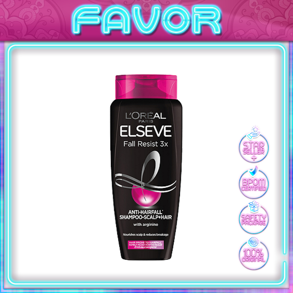 L'Oreal Paris ELSEVE Fall Resist 3x Shampoo155ml | Perawatan Rambut Rontok | LOREAL