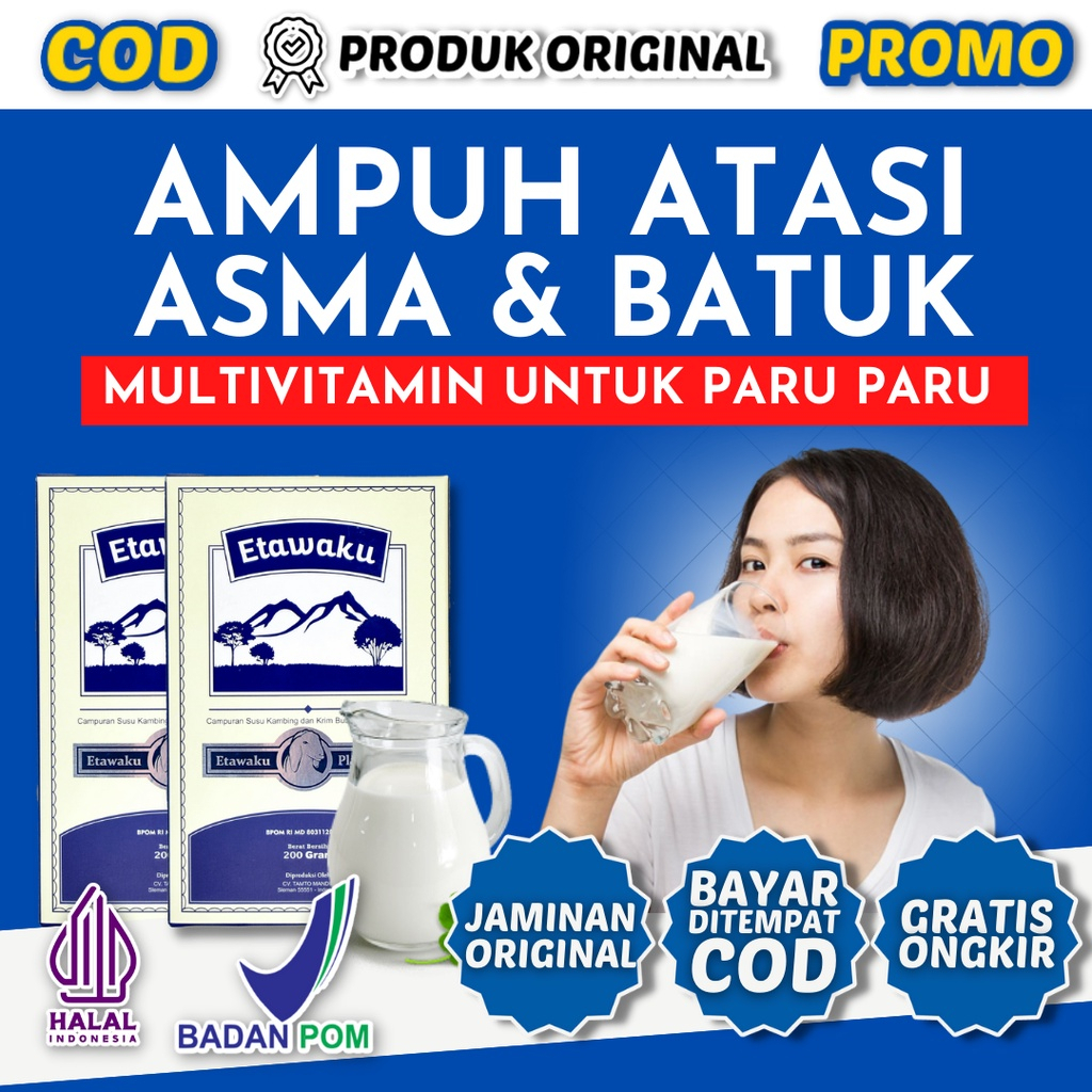 

ETAWAKU PLATINUM 2 Box Original Susu Kambing Etawa Obat Masalah Pernafasan Sesak Nafas BPOM Halal