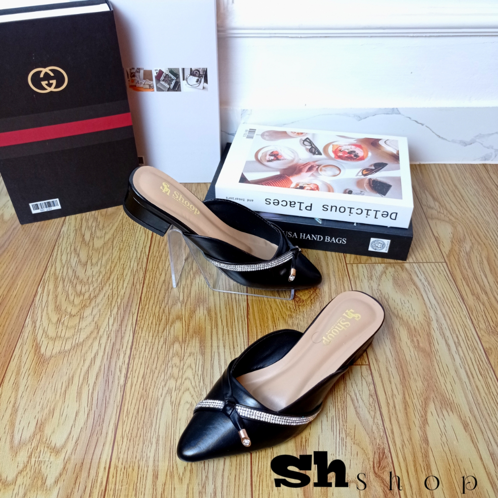 sendal wanita terbaru 2023 sendal heels mules 3m