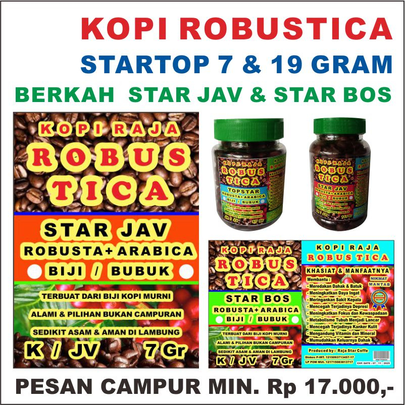 

KOPI ROBUSTICA STAR JAV BERKAH KOPI RAJA ROBUSTA + ARABICA TERBUAT DARI BIJI KOPI MURNI ALAMI & PILIHAN BUKAN CAMPURAN KOPI ROBUSTIKA STARTOP STAR BOS TORABICA ENERGEN ABC GOOD DAY LUWAK WHITE COFFE CAPUCINO KAPAL API ANNUR KARANGAYU TOKO 637 ROBUSTIKA