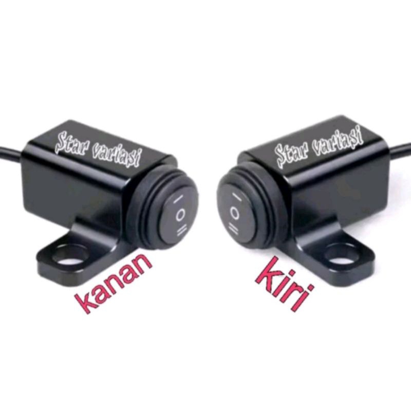 Saklar brecket spion 3 fungsi on off on - saklar besi brecket spion 1 tombol switch on off on