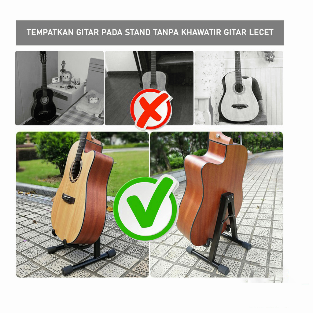 YUN Mall  gitar stan gitar stand shape A imports