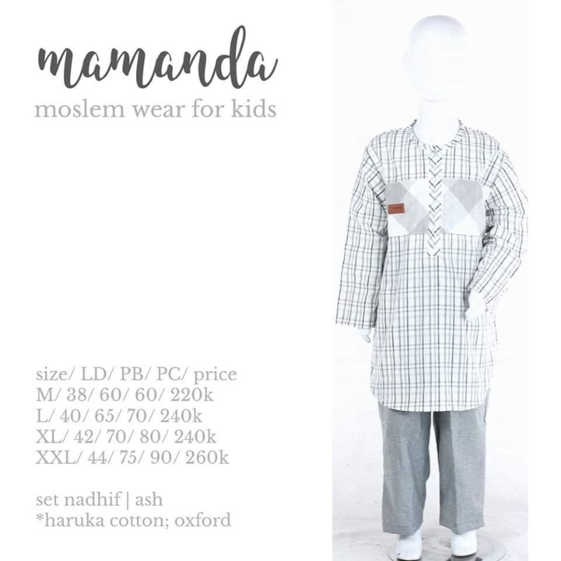 MAMANDA KIDS Ultimate Series New || Set Nadhif Ash Square