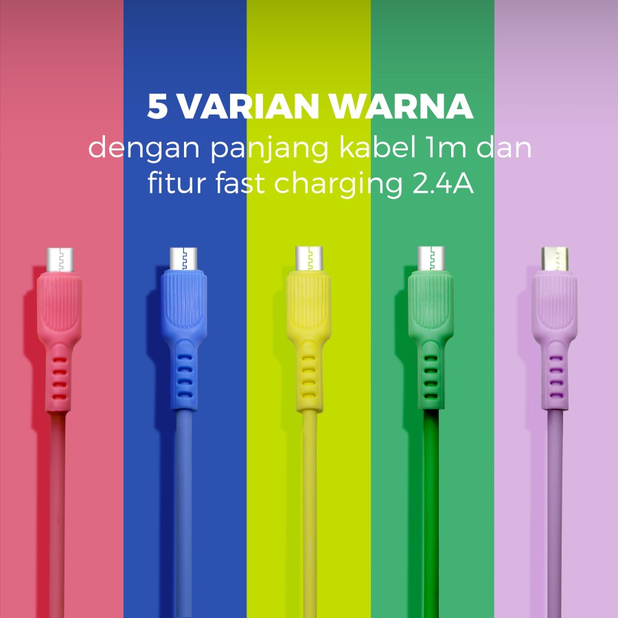 Reborn RB-M100 Kabel Data Usb Micro C 3.0A Kabel Micro 1M - SATUAN -