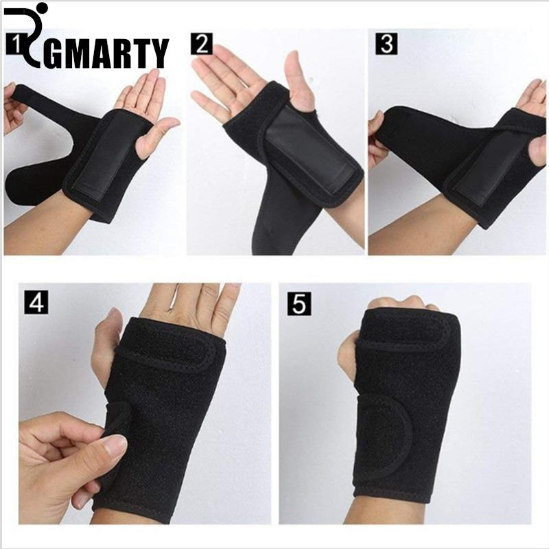 GMARTY Pelindung Pergelangan Tangan Wrist Support Fitness Gym 1 PCS Left Hand - GM1 - Black