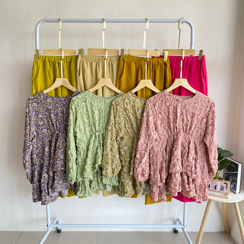 Yonvi.id - Elma Oneset - Setelan Crinkle