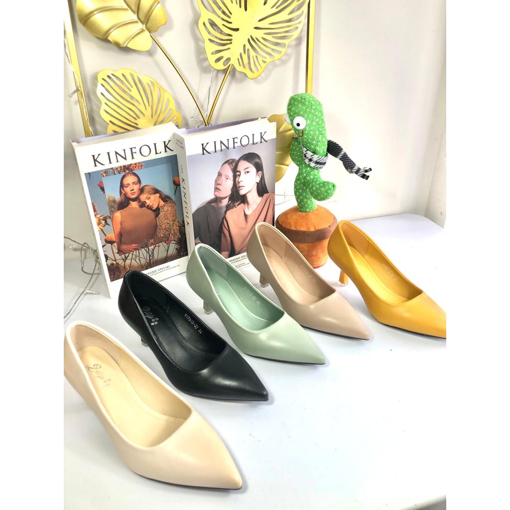 2 Step SYD913-27 Sepatu Pantofel Wanita Sepatu Pantofel Heels Premium