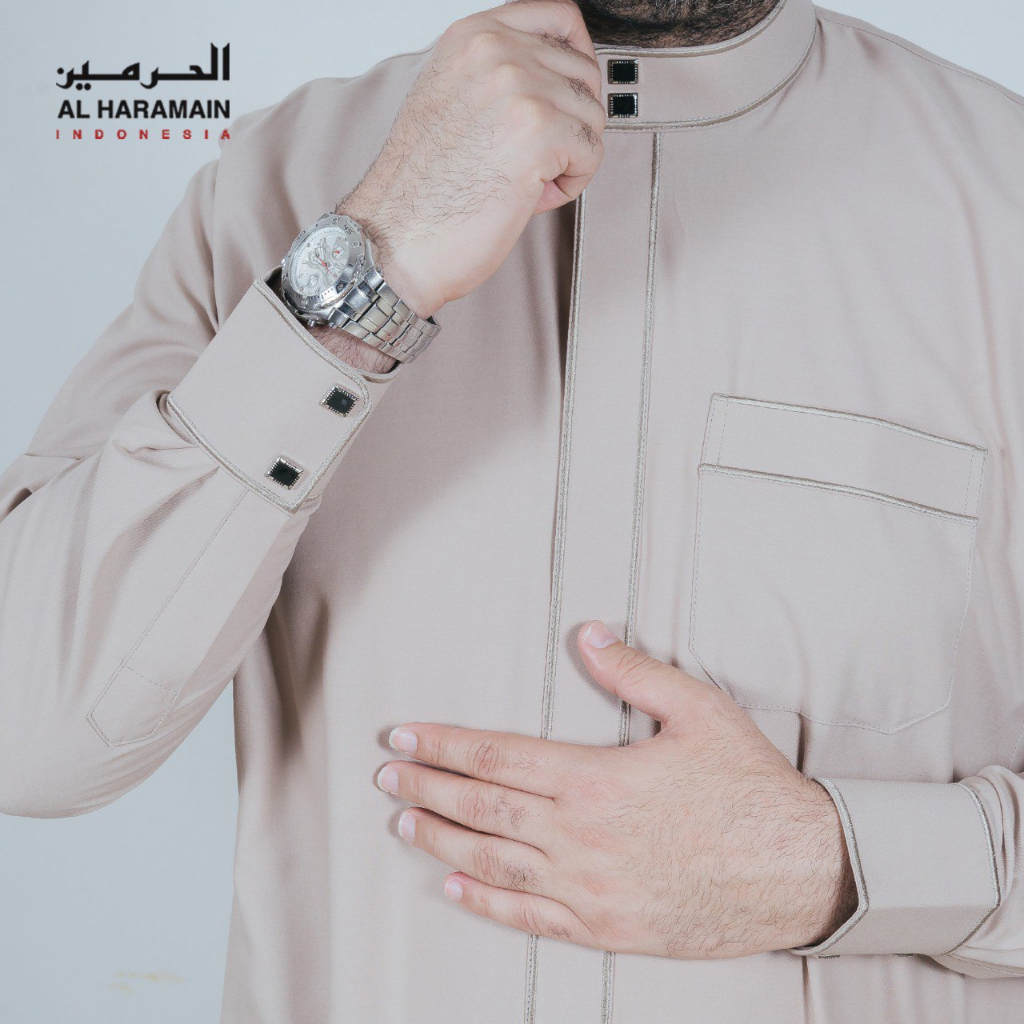 Gamis Jubah Al Haramain Woll Premium Kancing Kotak Model 16B