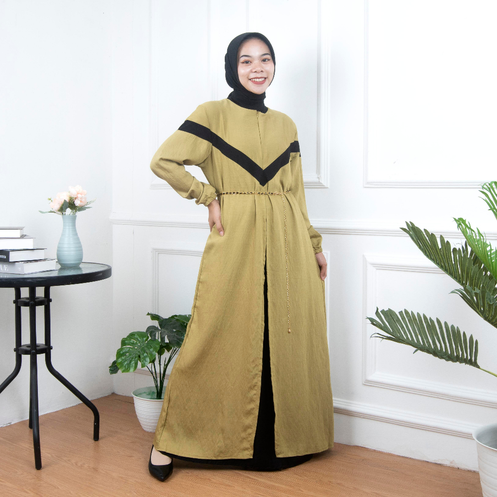 Gamis Tahira Dress Maxi Gaun Lebaran Fashion Muslim Wanita Terbaru