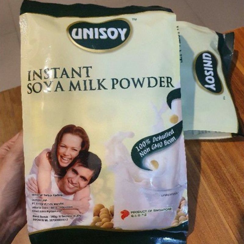 

Unisoy soya milk powder susu kedelai impor Singapura