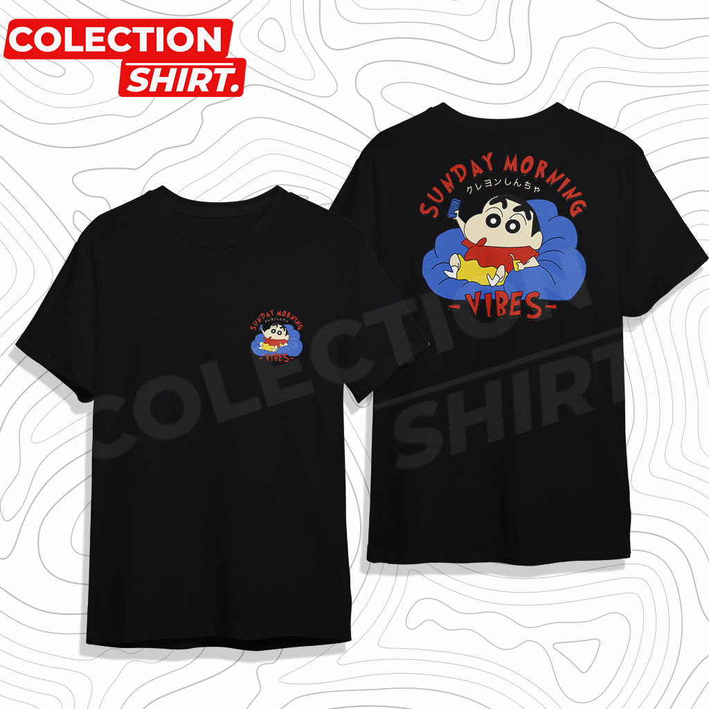 Kaos Distro SINCHAN SUNDAY MORNING T-Shirt