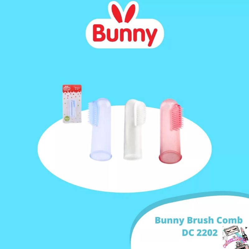 ☃️Cutezz_Ching1☃️Lusty Bunny Silicone Brush Comb Sikat Gigi Bayi DC-2202