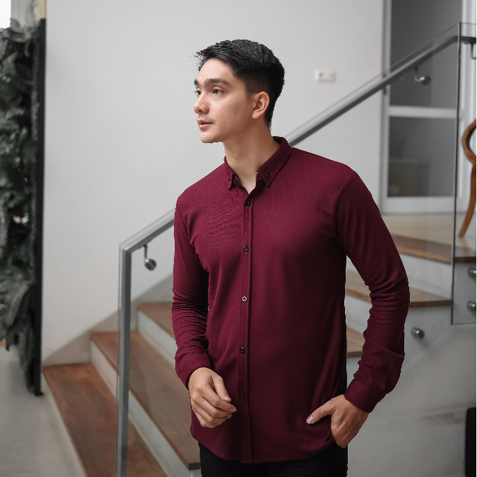 Kemeja Panjang Kemeja Polos Kemeja Slimfit Kemeja Formal Besic Kemeja Kantor Lengan Panjang Abu