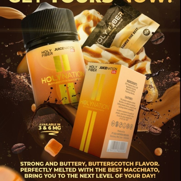 LIQUID HOLYNATION 60ML By JUICENATION X HOLY FIBER