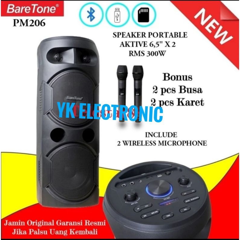 Speaker portable wireless Baretone PM 206 PM206 original