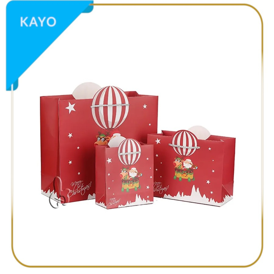 

kantong L hadiah kado natal souvenir packaging baju cookies goodie bag