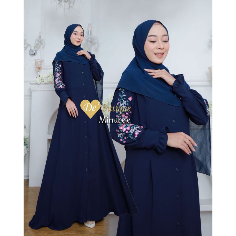 MIRRABELE DRESS ORY DE BUTIQUE// GAMIS TERLARIS // GAMIS CRINGKEL BORDIR TERBARU