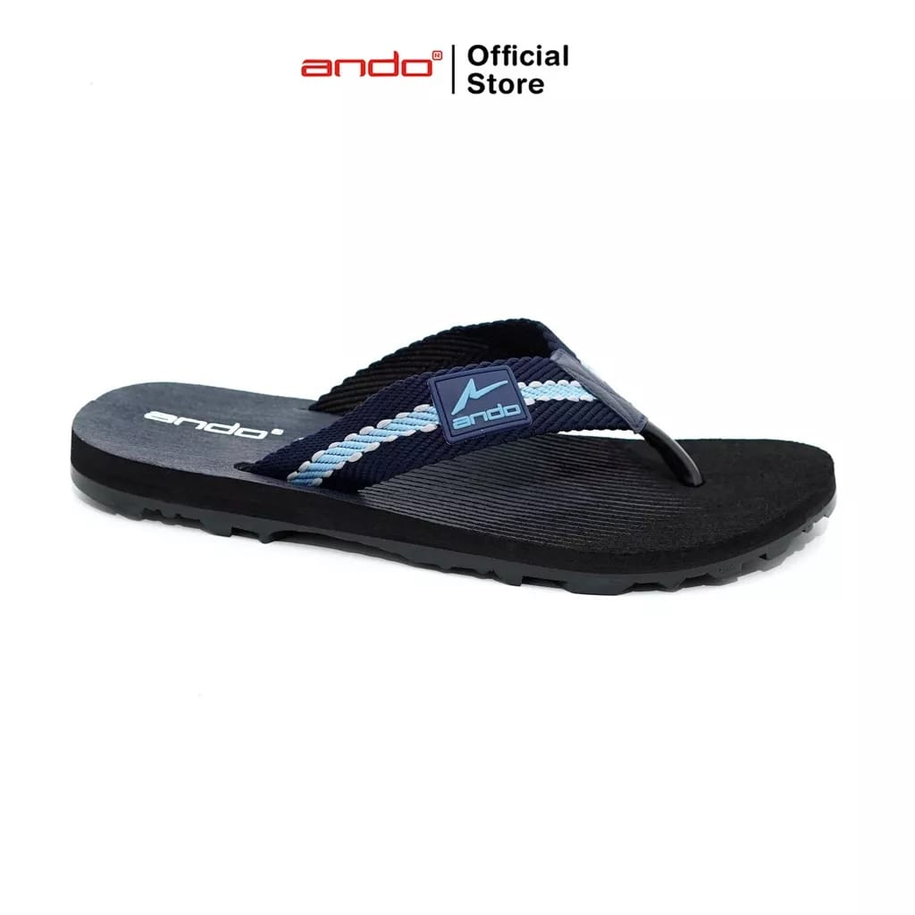 Ando Mandala 01/02 Sandal Jepit Terbaru Sol Karet Anti Slip Sendal Casual Pria Trendy Ando Original