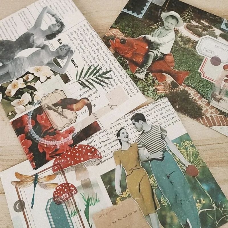 

amplop vintage handmade dari kertas buku tua