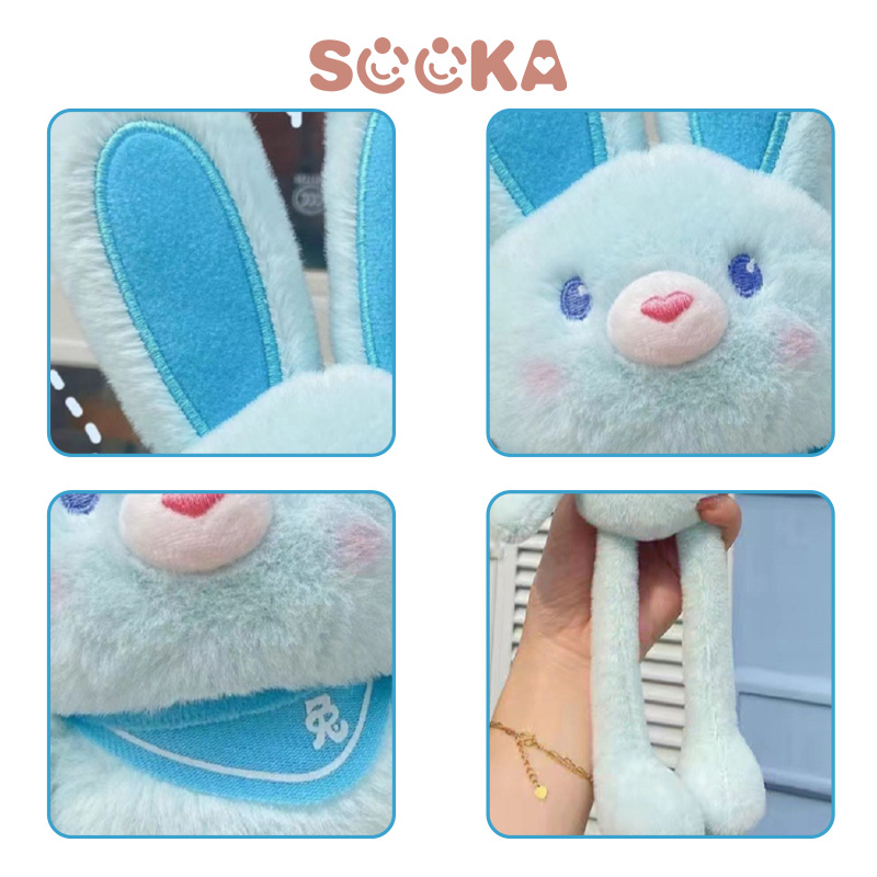 SOOKA Boneka Kelinci Tarik  - Boneka kelinci lucu yang dapat ditarik , bisa dijadikan sebagai gantungan kunci dan gantungan tas SK-GDG1131