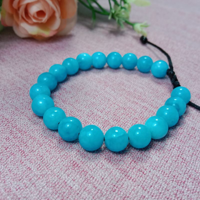 GELANG BATU ALAM ASLI UKURAN 8 MM | GELANG BATU ALAM TIGER EYE | GELANG BATU ALAM AQUAMARINE | GELAN