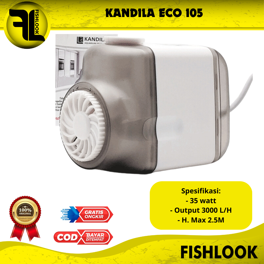 KANDILA ECO 105 ECO105 MESIN POMPA CELUP POWER HEAD AQUARIUM LOW WATT