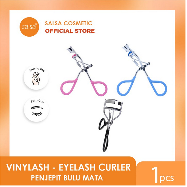 SALSA Vinylash Eyelash Curler - WARNA DIKIRIM RANDOM | ❤ jselectiv ❤ Penjepit Pelentik Bulu Mata SALSA - ORI✔️BPOM✔️COD✔️