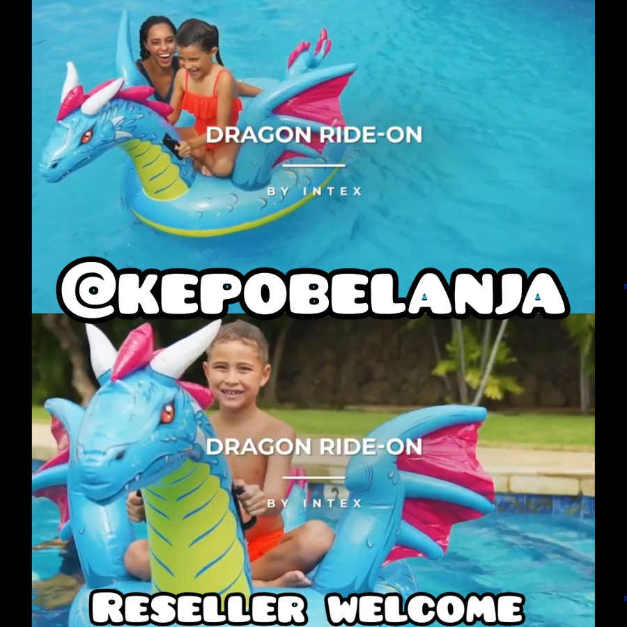 PROMO PELAMPUNG RENANG ANAK NAGA VIRAL DRAGON RIDE ON INTEX 57563