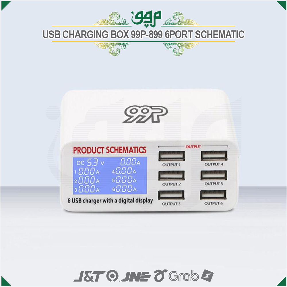 Adaptor Charger 99P-899 6 Port USB/USB Charging Sunshine 99P-899 6 Port/USB Charger Sunshine 99P-899