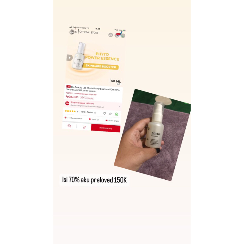 bio beauty lab phyto power essence - preloved