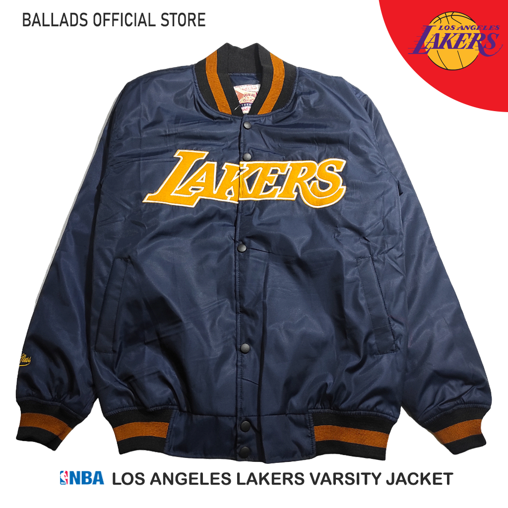Ballads Store Jaket Varsity Vintage Lakers Navy Tm Nba - Jaket Baseball Varsity - Jaket Varsity Base