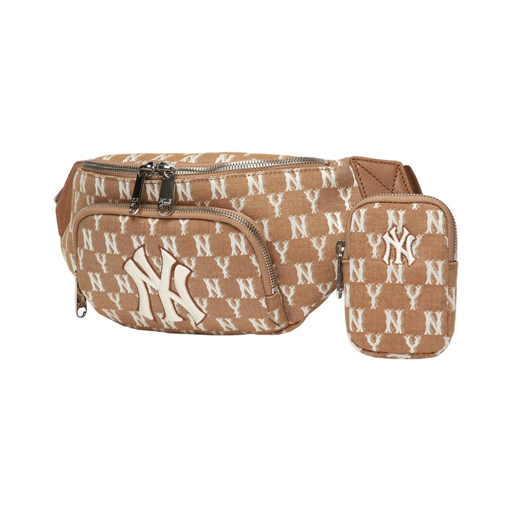 MLB NY Yankees Monogram Hip Sac Waistbag / Bumbag Beige