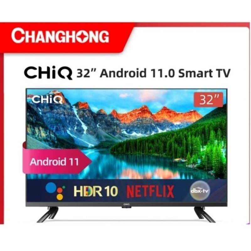 (Khusus Wilayah Kota Palembang) LED TV CHIQ Changhong 32 inch L32G7P Android 11 Palembang