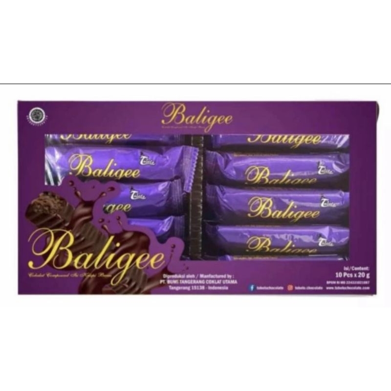 Tobelo Baligee Chocolate Tray isi 10 pcs @20gr