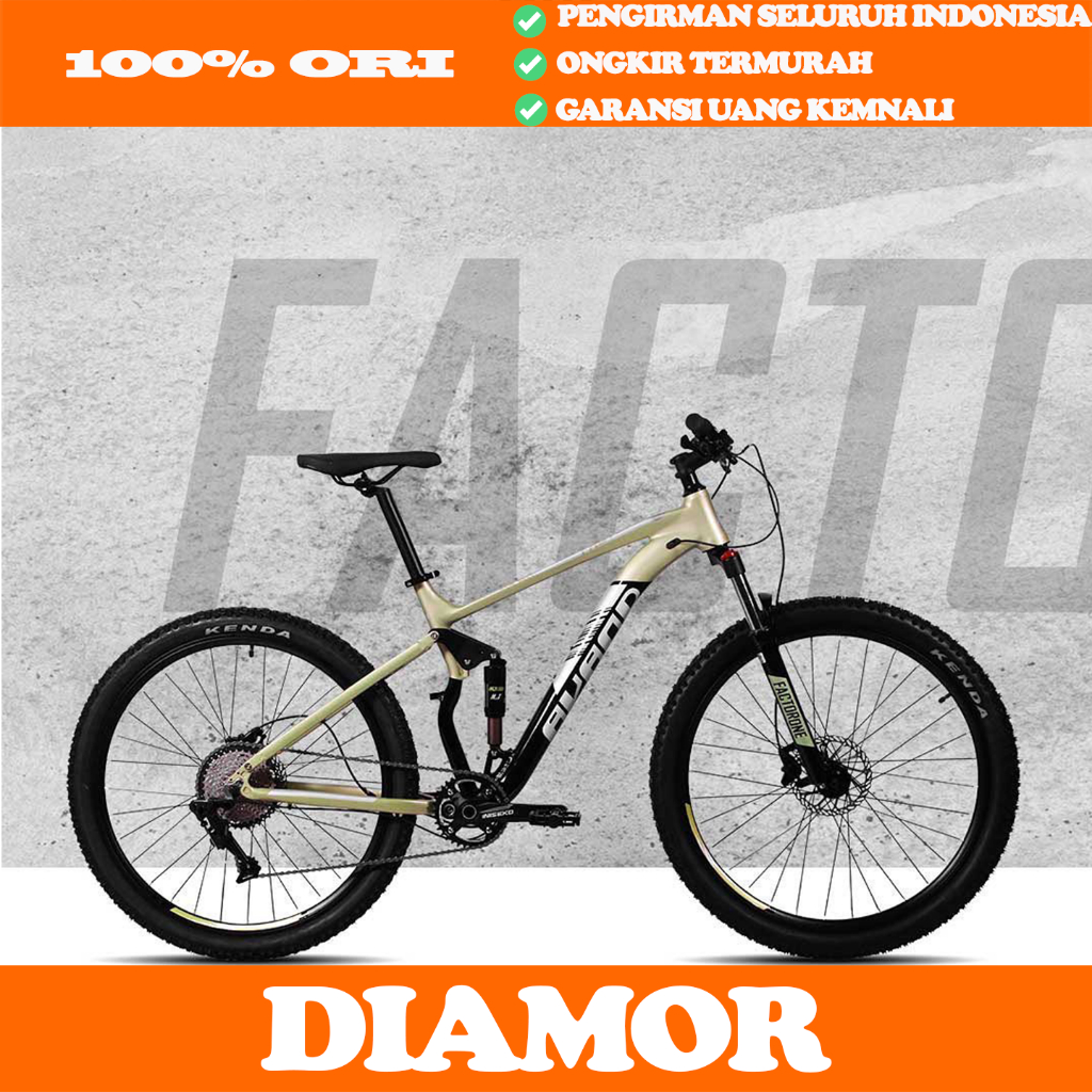 AVAND FACTOR ONE Sepeda Gunung 27.5 Inch MTB Full Suspension 10 Speed