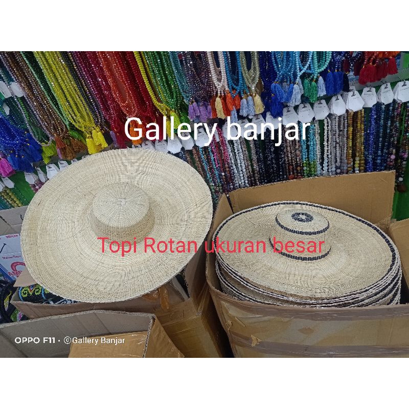 Topi Rotan Ukuran Lebar_Produk Kalimantan