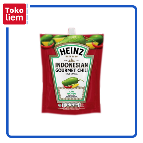 

HEINZ Indonesian Gourmet Chili Saus Sambal with Raw Mango Pouch 125 g