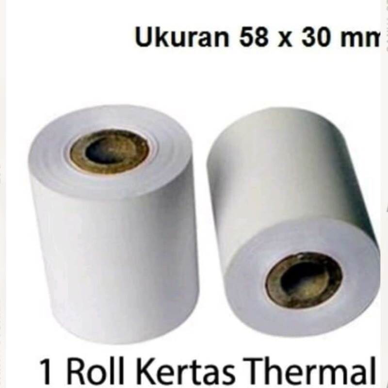 

Kertas STRUK THERMAL 58x30 mm/Kertas printer Bluetooth/ 1 Roll ~haurastore