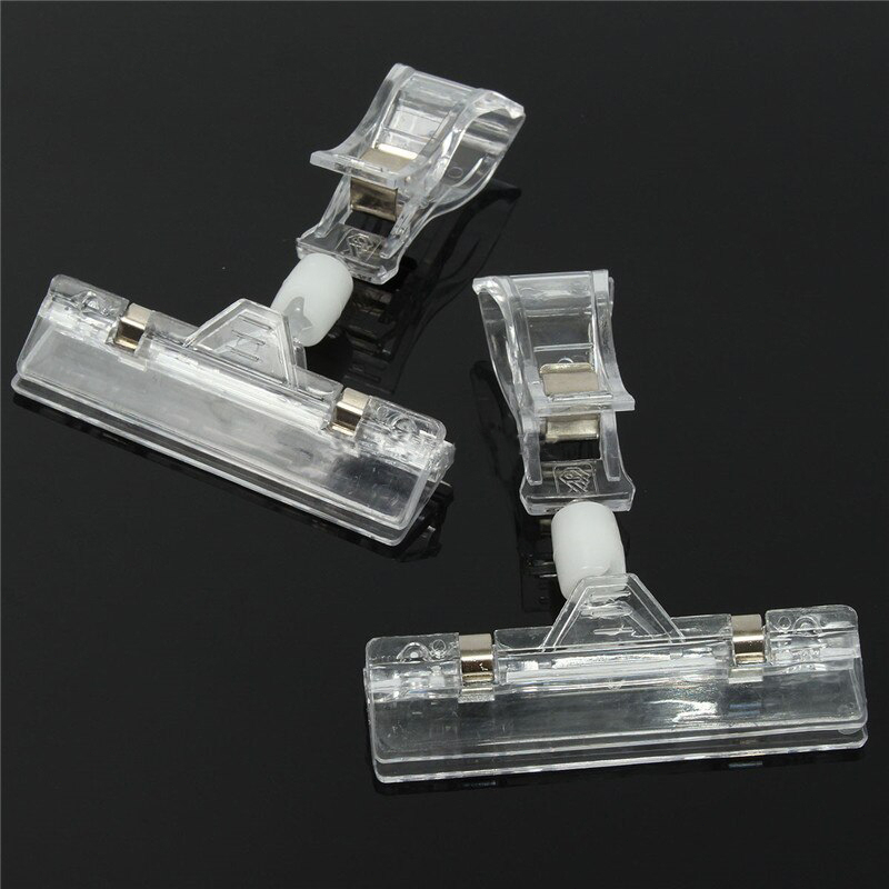 

11Cm Per 5 Pcs Penjepit Label Transparan Untuk Papan Tag Hanger, Praktis Dan Hemat