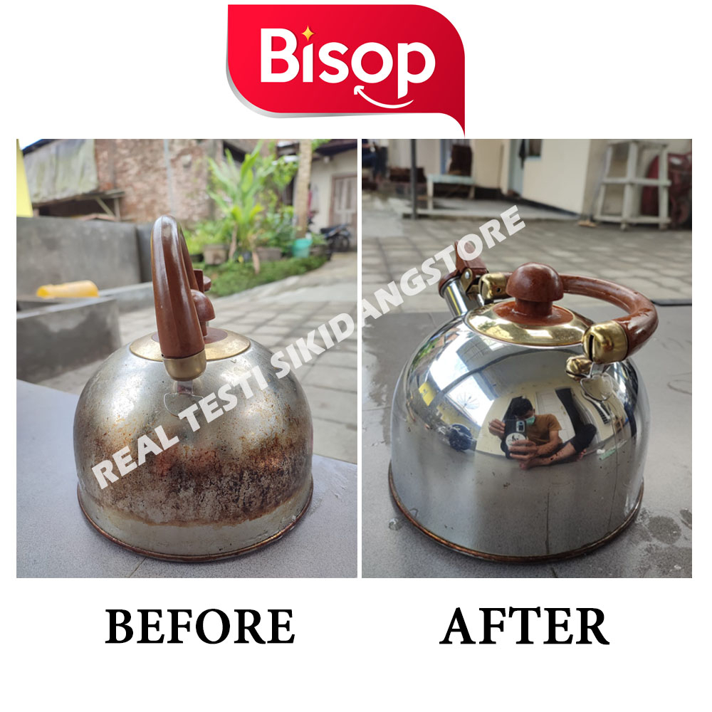 BISOP - Pembersih Kerak Panci Wajan / Penghilang Kerak Membandel dan Noda Gosong Cookware