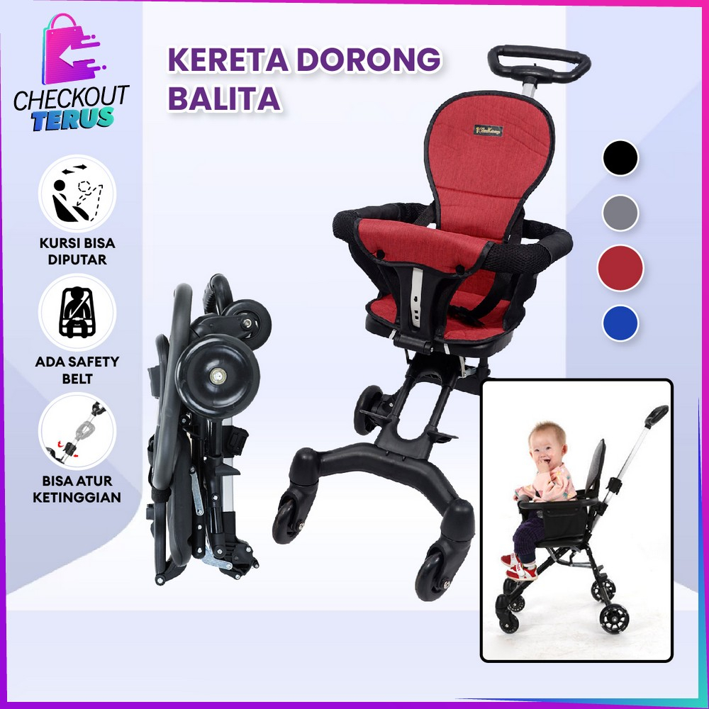 CT C833 Stroller Baby Lipat Kereta Dorong Balita Two Way Travel Magic Stroller Kereta Dorong Anak Ba