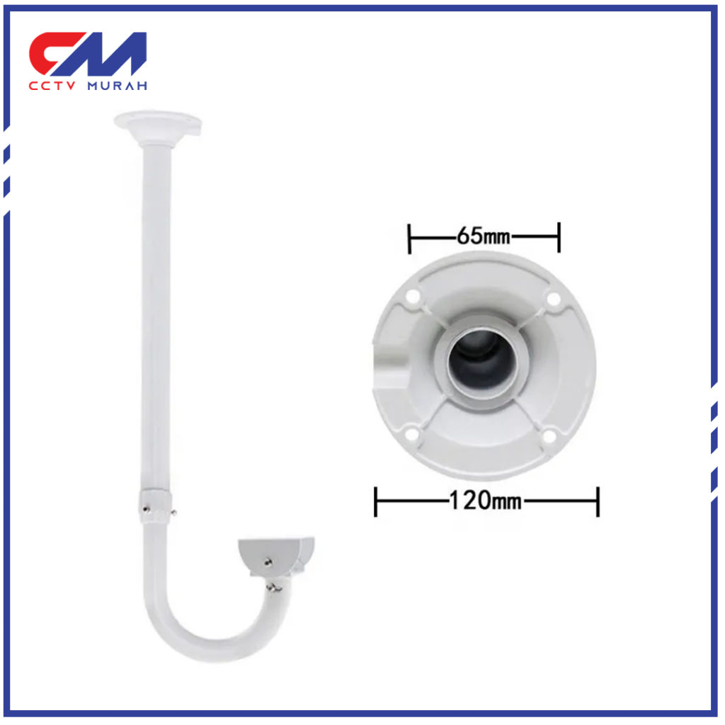 Adjustable Bracket Tiang U CCTV Camera Ukuran Bisa Disesuaikan/Pole Mount Bracket CCTV Camera O