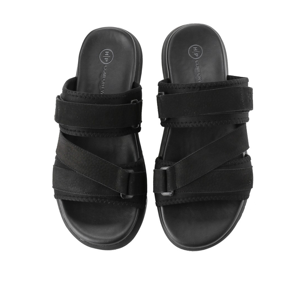 HM299 SANDAL SLIDE HUSH PUPPIES PRIA ORIGINAL/SENDAL KULIT HUSH PUPPIES ASLI ORI