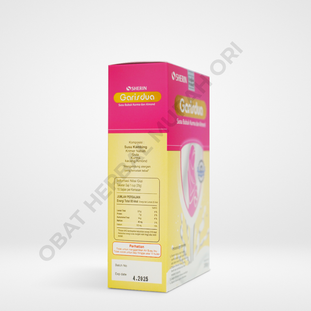 Susu Promil Terbaik Susu Garisdua / Garis dua 200gram - Susu Kambing Premium Untuk Kehamilan yang Membantu Menyuburkan Kandungan dan  Kesehatan wanita Dengan Almond &amp; Kurma PCOS HAID