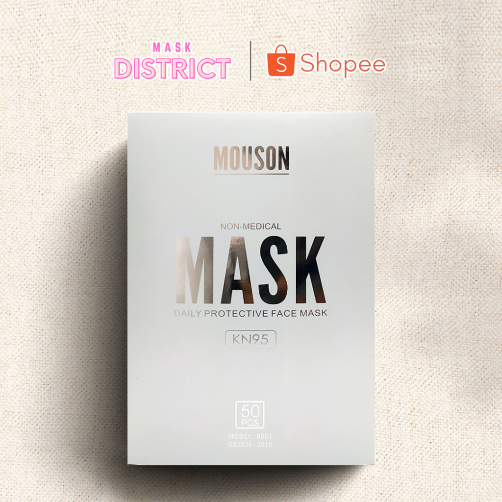 Mask District - Mouson KN95 Premium 5 Ply Lapisan isi 50 pcs Emboss Mouson Original