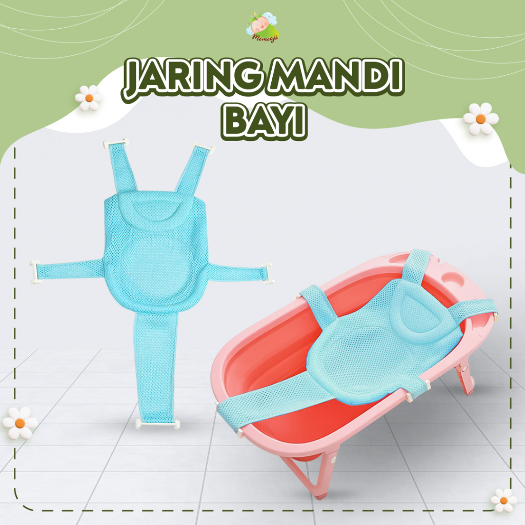 MOMOGII Baby Bath Helper Jaring Mandi Bayi