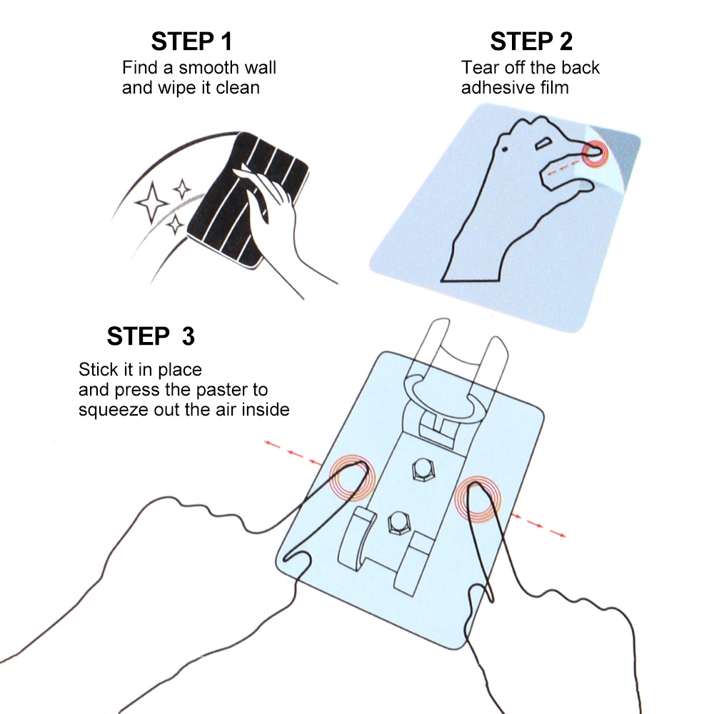 SHOWER HOLDER TEMPEL DENGAN PENGAIT ADJUSTABLE MODEL A